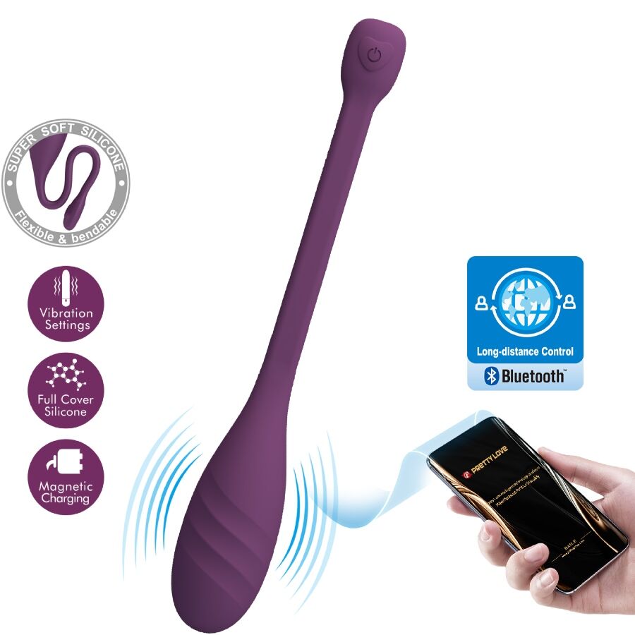 PRETTY LOVE - LEVIATHAN APP-STYRD VIBRATOR LILA