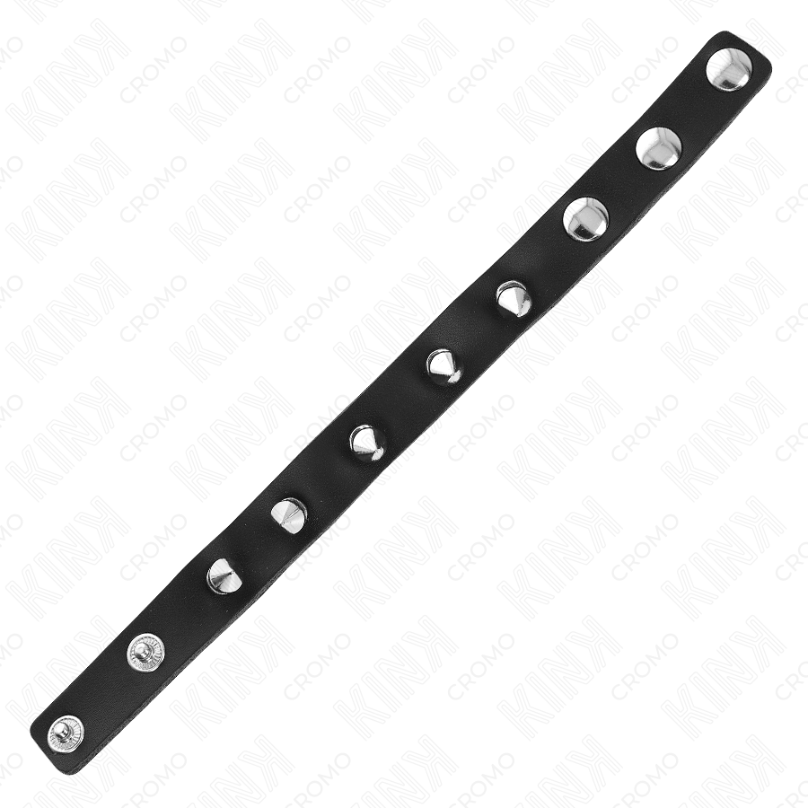 KINK - LÄDERPENISRING MED SPIKARNA 21,5 X 1,6 CM