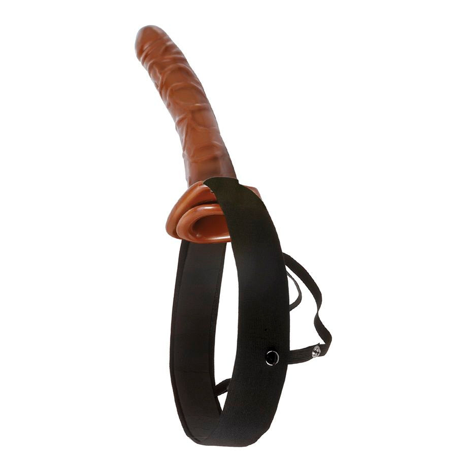 FETISCH FANTASY-SERIE - CHOKLADDRÖM IHÅLIG STRAP-ON