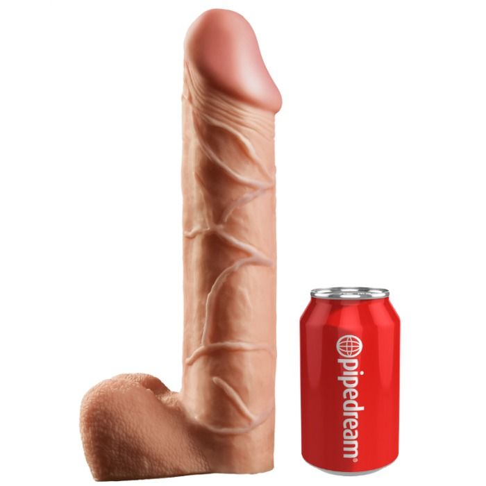 KING COCK - 30,5 CM IHÅLIGT STRAP-ON SUSPENDERSYSTEM - FLESH