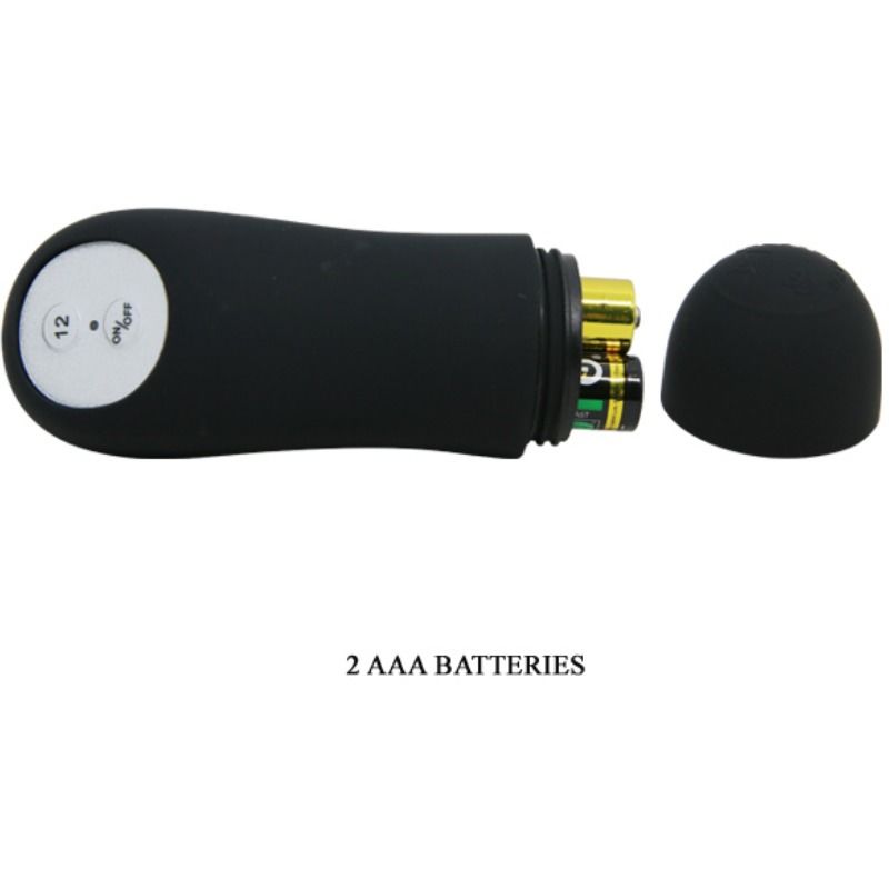 PRETTY LOVE - ANALPLUGG I SILIKON MED 12 VIBRATIONSLÄGEN I SVART