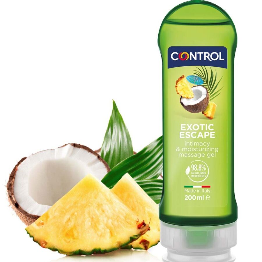 KONTROLL - 2 EN 1 MASSAGE &amp; NJUTNING EXOTISK 200 ML