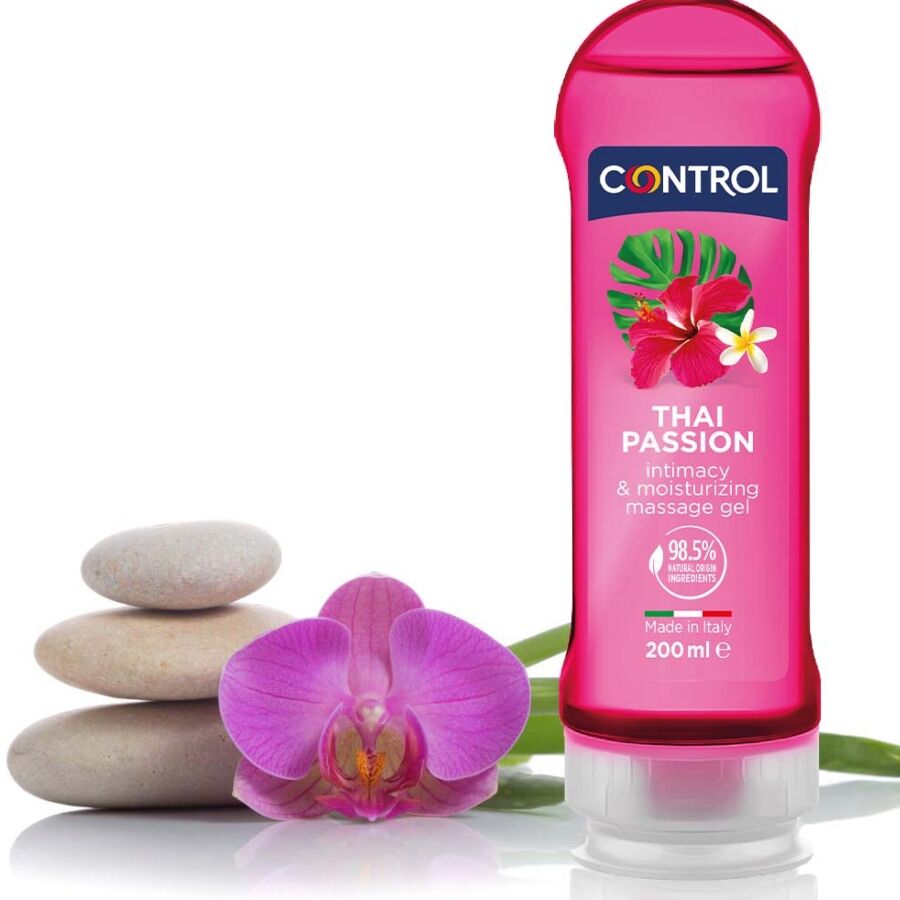 KONTROLL - 2 EN 1 MASSAGE &amp; NJUTNING THAI PASSION 200 ML