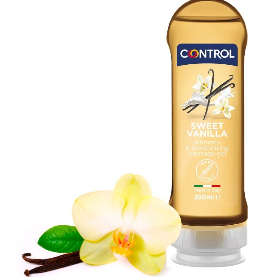KONTROLL - 2 EN 1 MASSAGE &amp; NJUTNING MADAGASKARS SÖTMA 200 ML