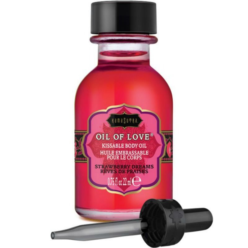 KAMASUTRA - ÄTLIG OLJA - JORDGUBBAR 22 ML