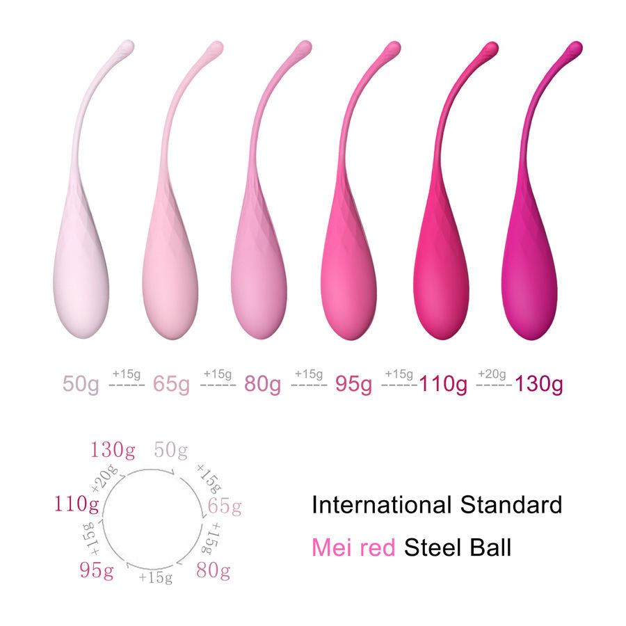 LESLIE - KEGEL FIT BÄCKENMUSKELSET 6 VIKTER