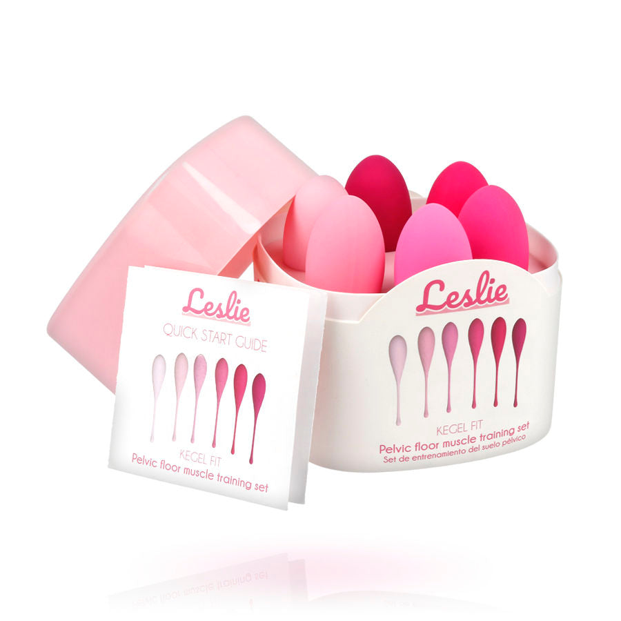 LESLIE - KEGEL FIT BÄCKENMUSKELSET 6 VIKTER