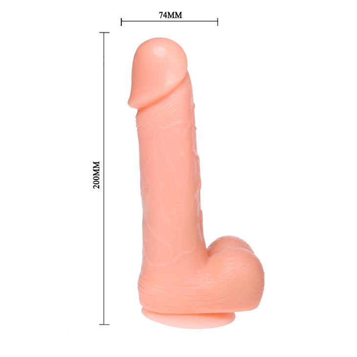 BAILE - REALISTISK DILDO DONG VIBRATION OCH ROTATION 20 CM