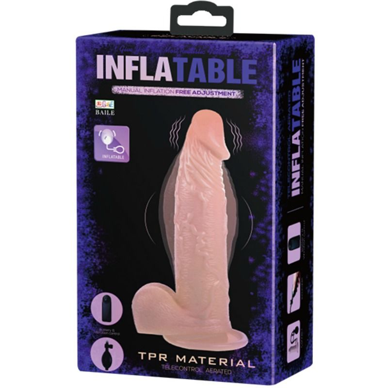 BAILE - REALISTISK VIBRERANDE OCH UPPBLÅSBAR DILDO