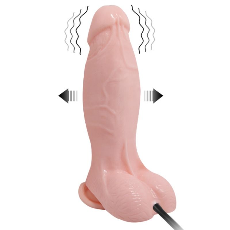 BAILE - REALISTISK VIBRERANDE OCH UPPBLÅSBAR DILDO 18,8 CM