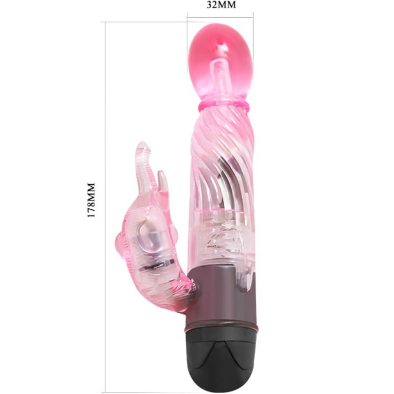 BAILE - GER DIG EN TYP ÄLSKARSVIBRATOR MED ROSA KANIN 10 LÄGEN