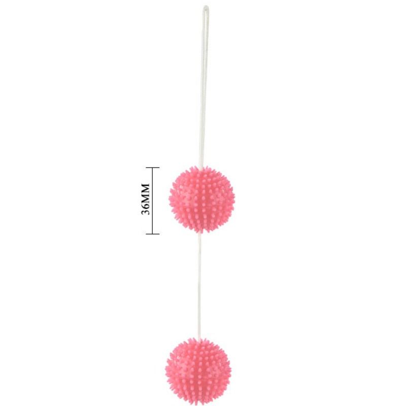 BAILE - DJUPT NÖJE ROSA TEXTURERADE BOLLAR 3,6 CM