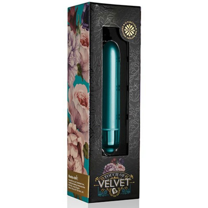 ROCKS-OFF - VIBRERANDE KULA-TOUCH AV SAMMETS PÅFÅGELBLOMSTER