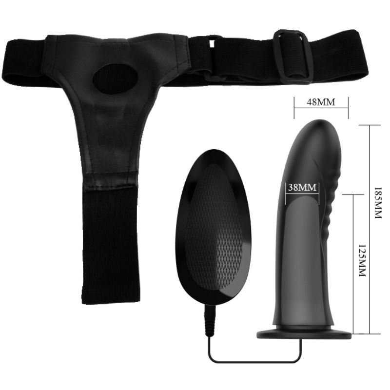 VÄN KÄRLEK - MYRON STRAP-ON MED VIBRATION OCH IHÅLIG DILDO