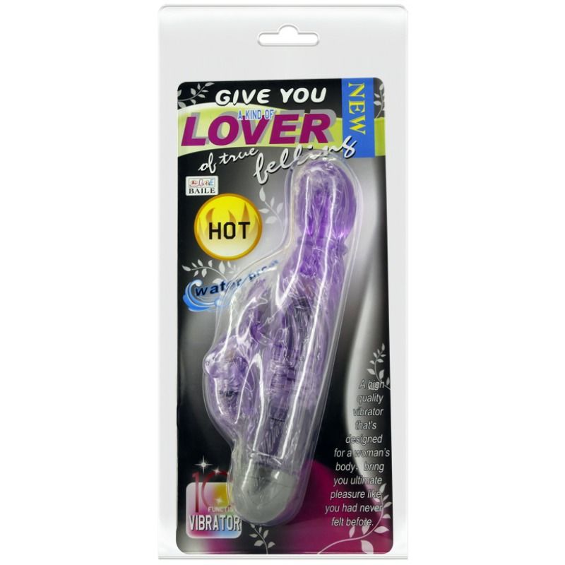BAILE - GER DIG EN TYP ÄLSKARSVIBRATOR MED LILA KANIN 10 LÄGEN