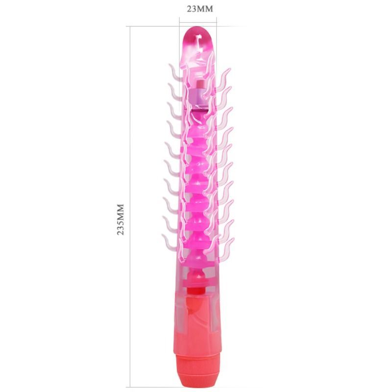BAILE - FLEXI VIBE SENSUAL SPINE BÖJBAR VIBRERANDE DILDO LILA 23,5 CM
