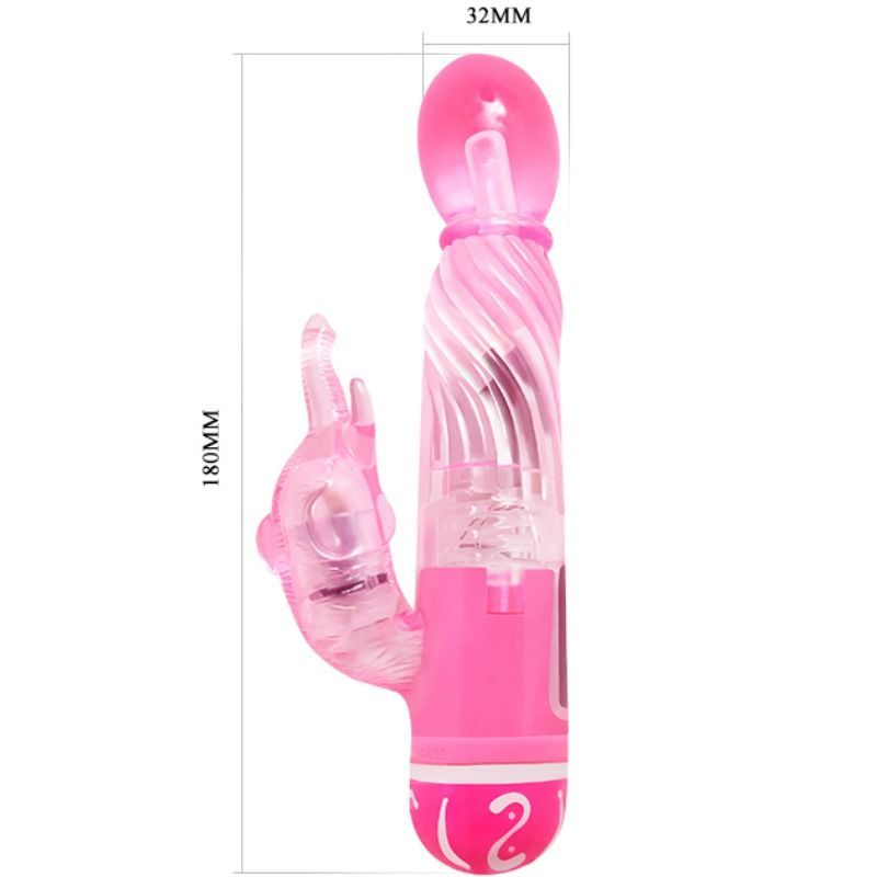 BAILE - VIBRATOR MED FLER HASTIGHETER MED LILA STIMULATOR