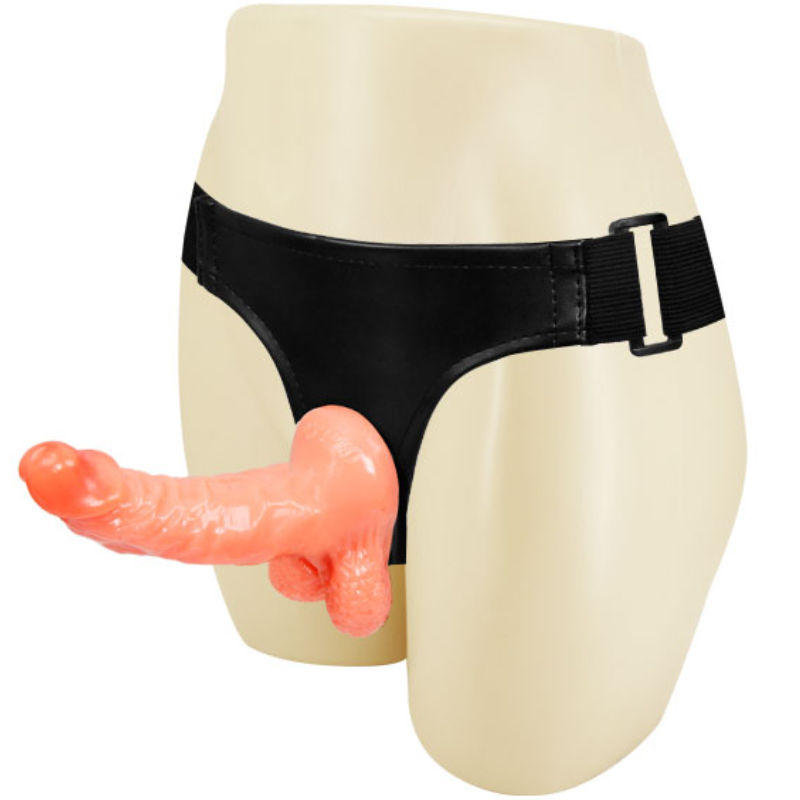 BAILE - SELE MED REALISTISK PENIS OCH ULTRA PASSIONERADE JUSTERBARA TROSOR 15,5 CM