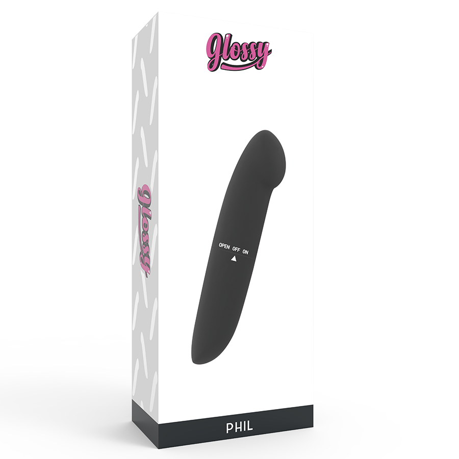 GLOSSY - PHIL VIBRATOR SVART