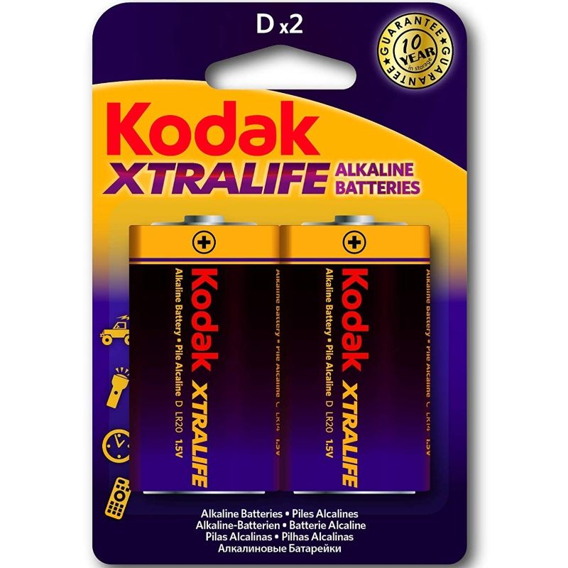 KODAK - XTRALIFE ALKALINBATTERIER LR20 D LR20 1.5V