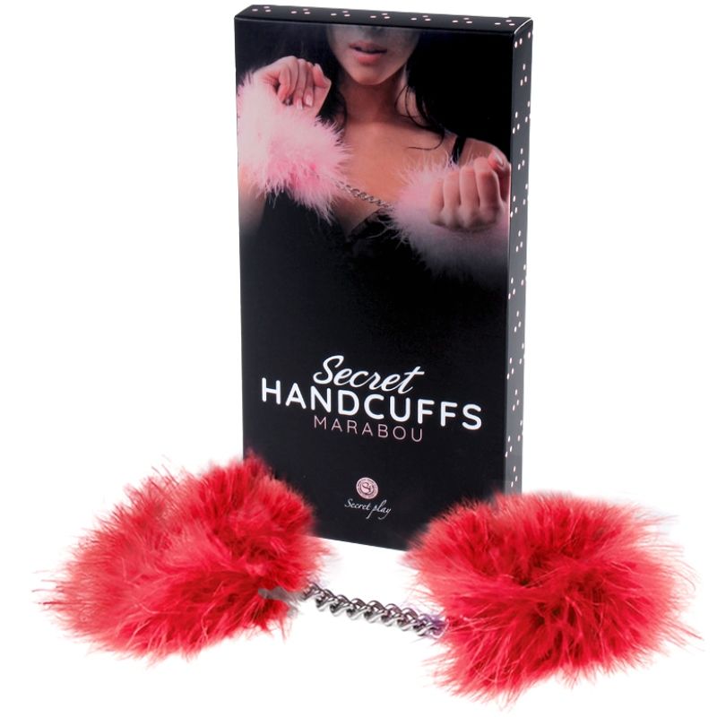 SECRETPLAY - RÖDA MARABOU HANDBOJOR