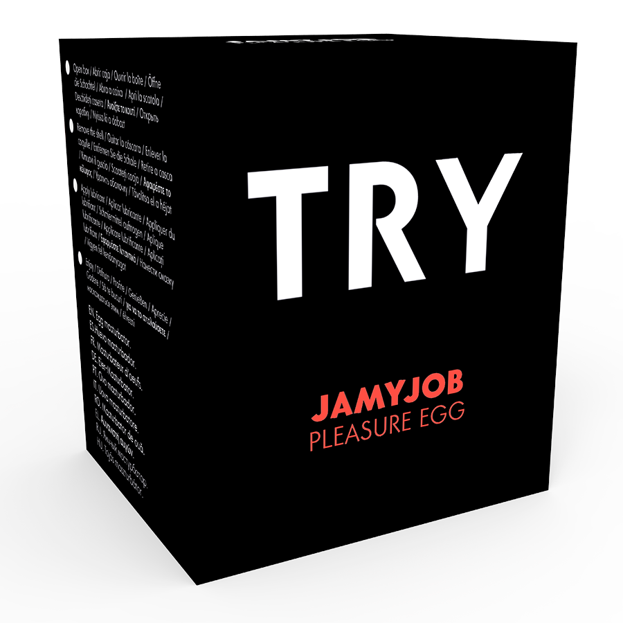 JAMYJOB - ÄGGMASTURBATOR SVART VERSION DISKRET