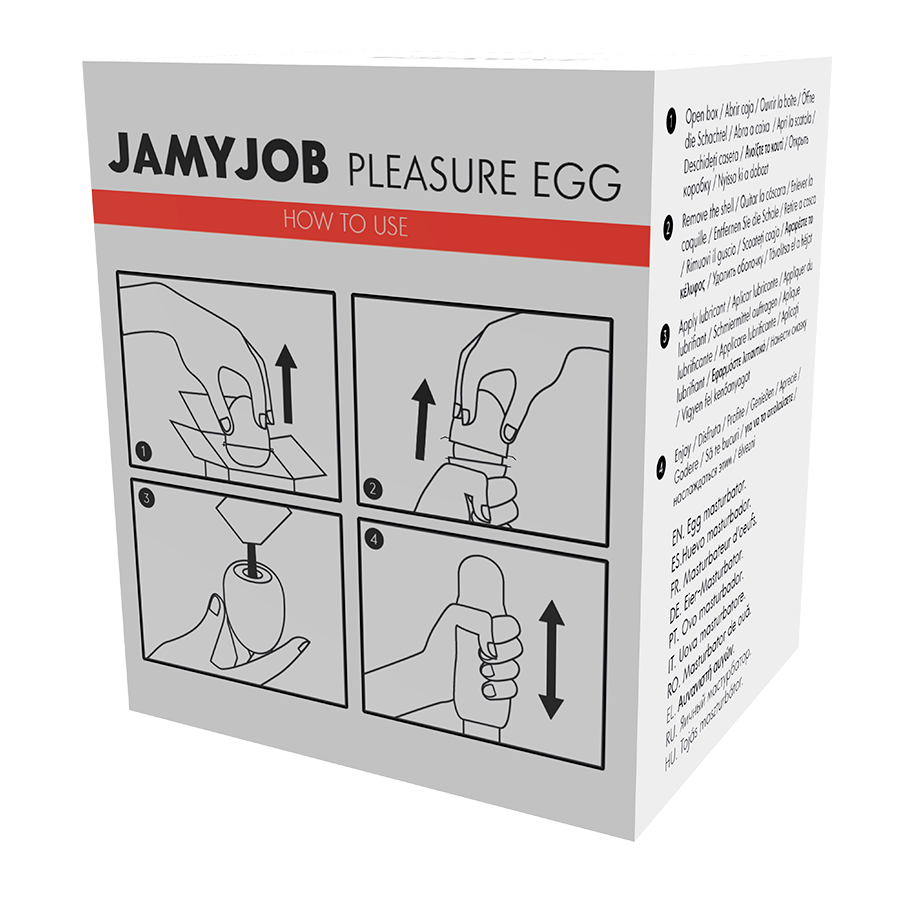 JAMYJOB - ÄGGMASTURBATOR RÖD UTGÅVA DISKRETT
