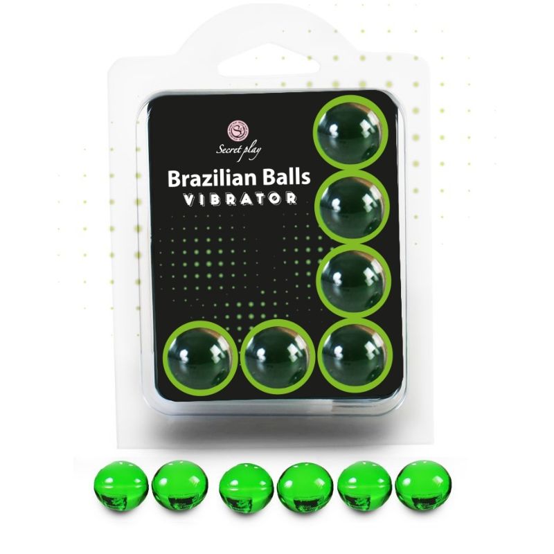 SECRETPLAY - SET 6 BRASILIANSKA VIBRATORER MED BOLLAR