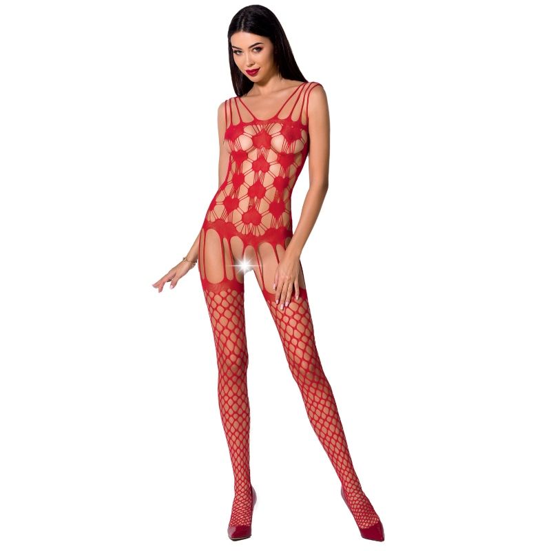 PASSION - KVINNA BS067 BODYSTOCKING SVART EN STORLEK