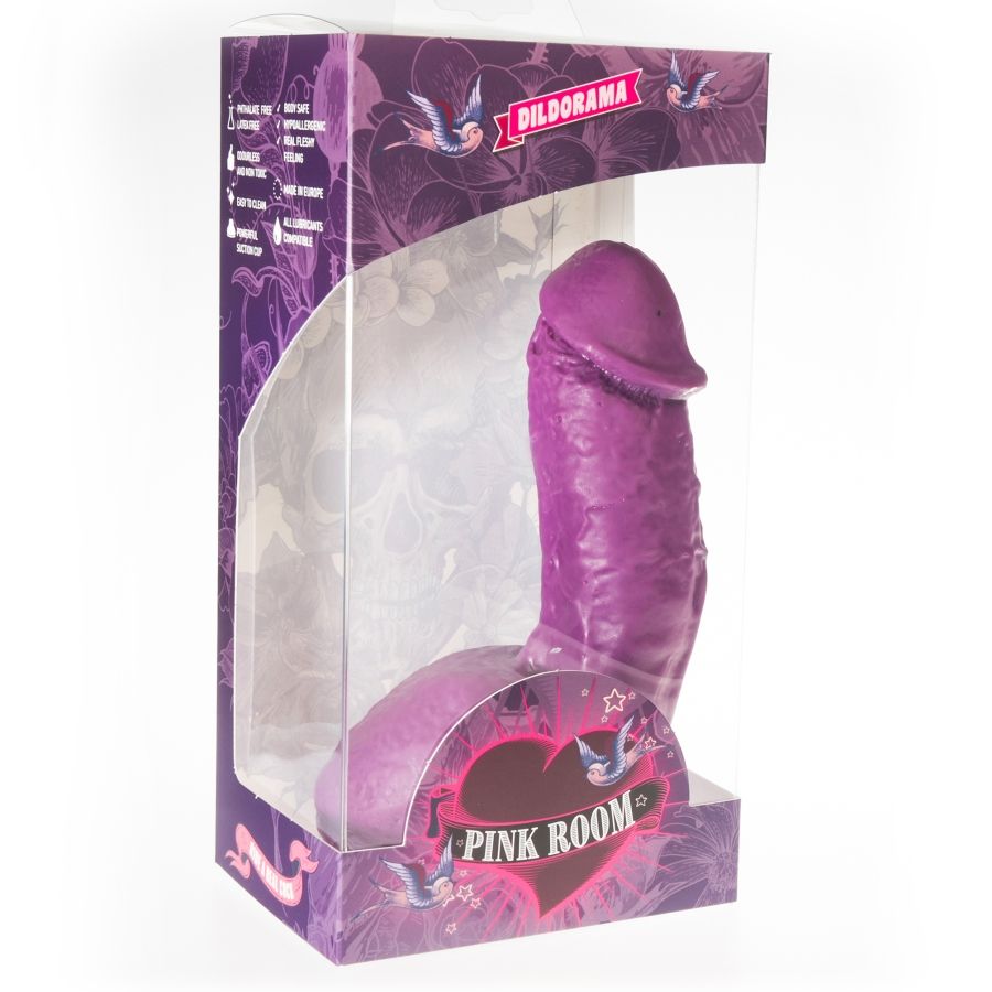 ROSA RUMMET - ELIAN REALISTISK DILDO LILA 17,5 CM