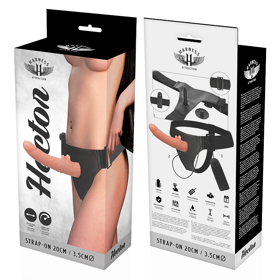 SELEATTRAKTION - RNES VIBRATOR HECTOR 20 CM -O- 3,5 CM