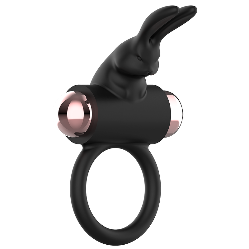 COQUETTE CHIC DESIRE - KUKRING MED VIBRATOR SVART/ GULD