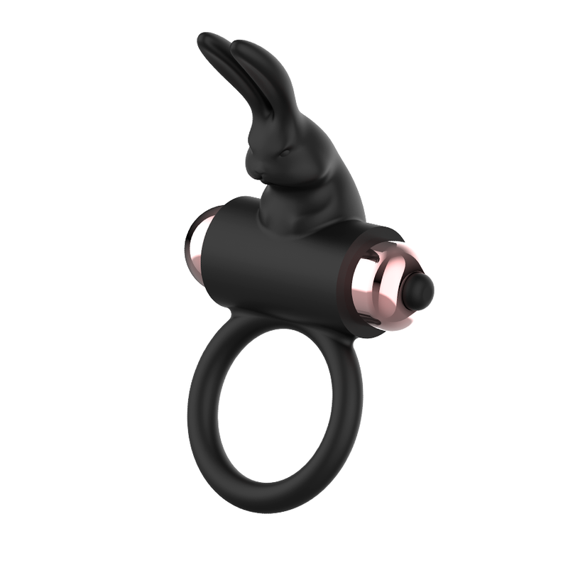 COQUETTE CHIC DESIRE - KUKRING MED VIBRATOR SVART/ GULD
