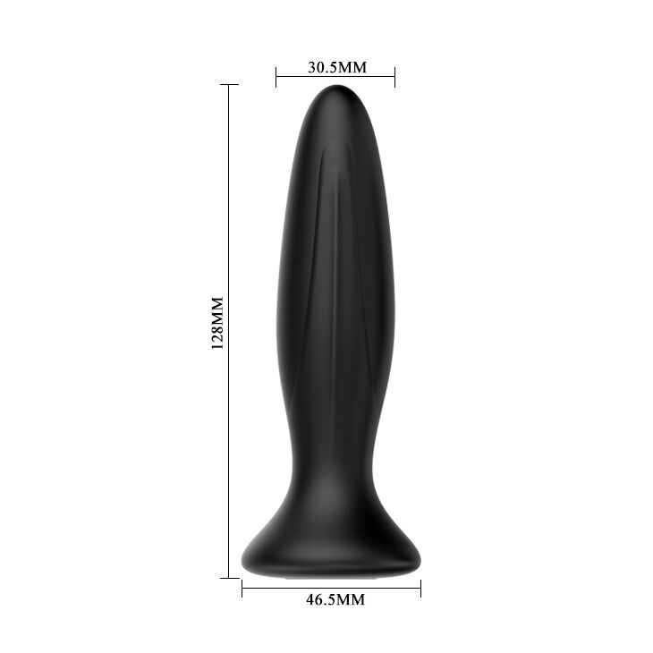 MR PLAY - UPPLADDNINGSBAR SVART VIBRATOR ANALPLUGG