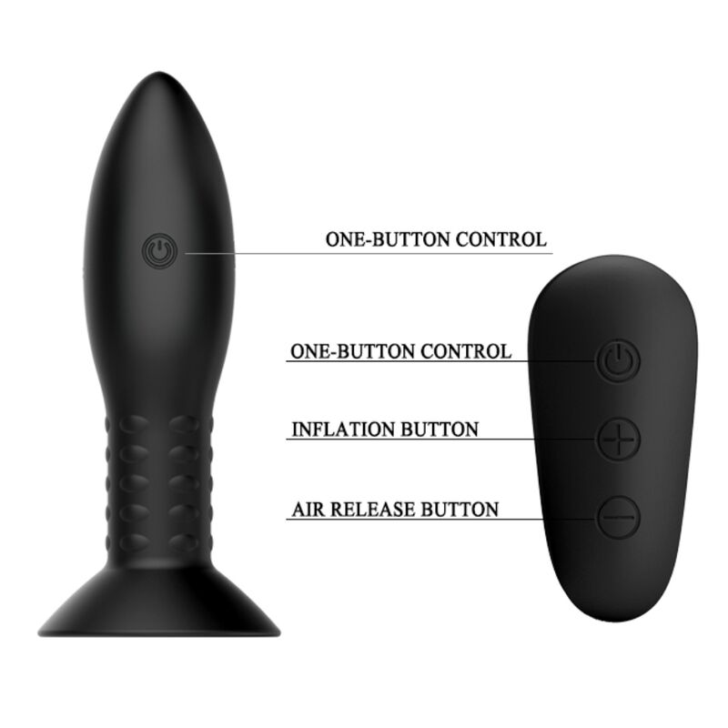MR PLAY - KONTAKTEN MED SVARTA ROTERANDE BOLLAR FJÄRRKONTROLL