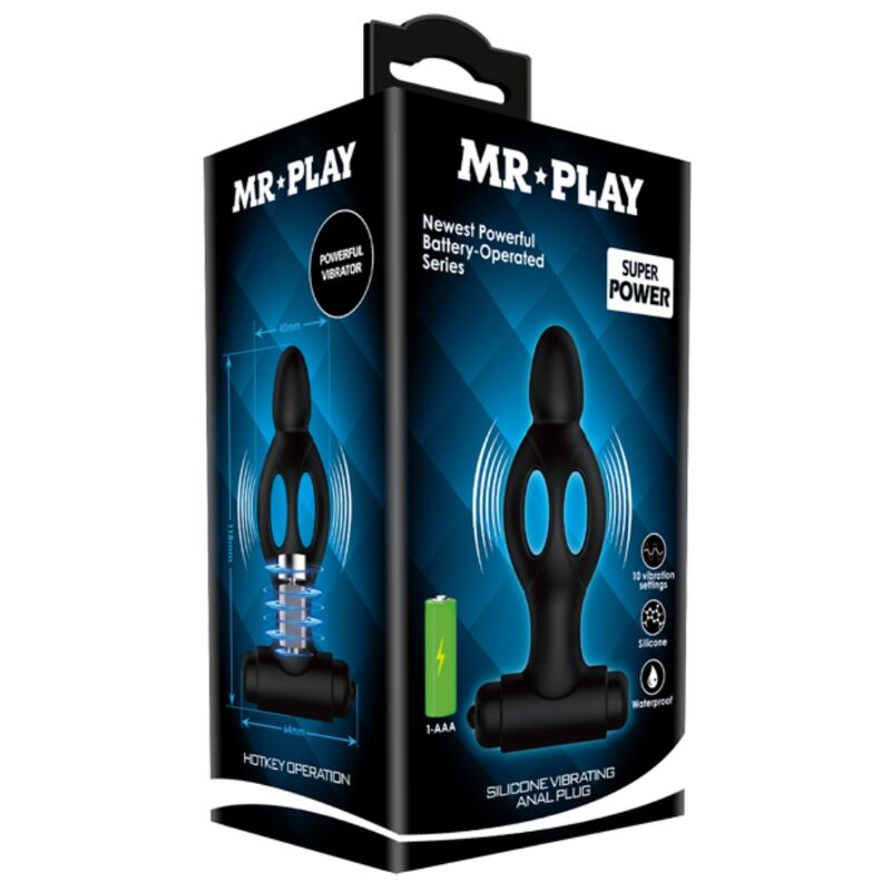 MR PLAY - ANALPLUGG I SILIKON MED VIBRATION
