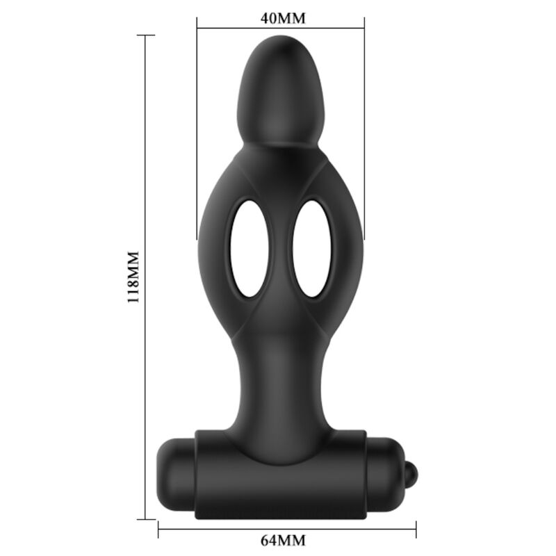 MR PLAY - ANALPLUGG I SILIKON MED VIBRATION