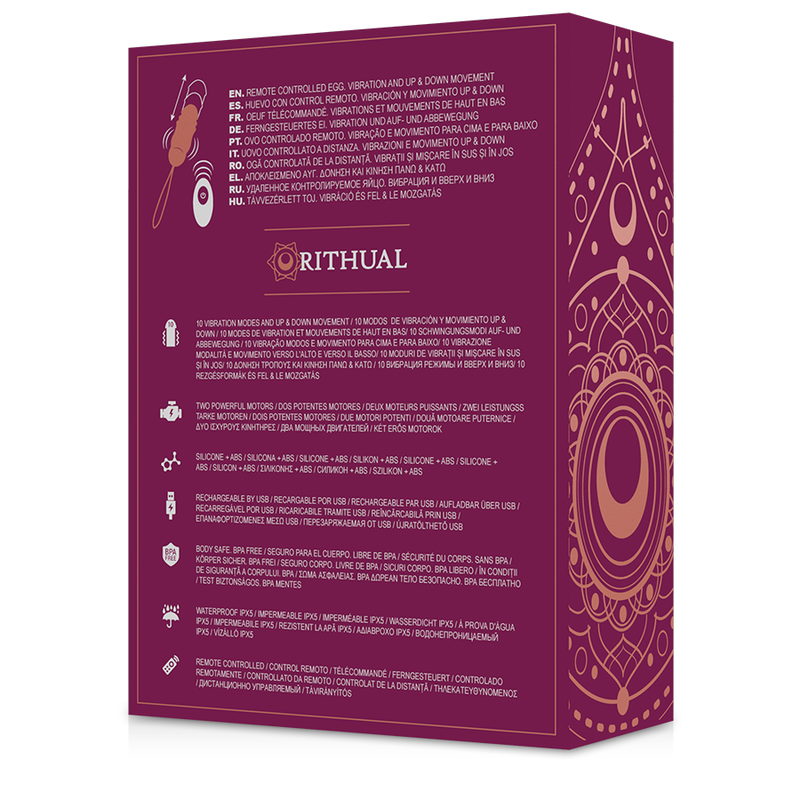 RITHUAL - REVA EGG FJÄRRKONTROLL UPP- OCH NERSYSTEM + VIBRATION