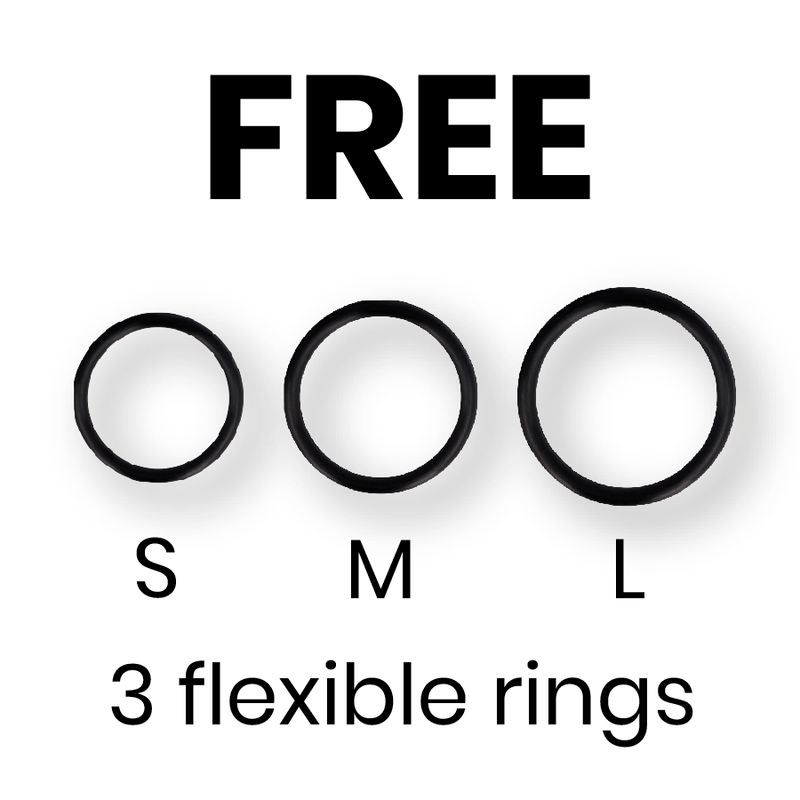 CYBER SILICOCK - STRAP-ON SELE MED 3 RINGAR GRATIS