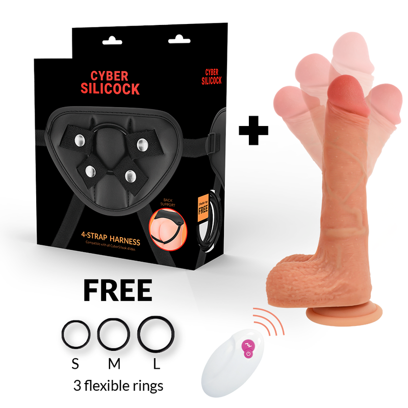 CYBER SILICOCK - STRAP-ON MR RICK FJÄRRKONTROLL