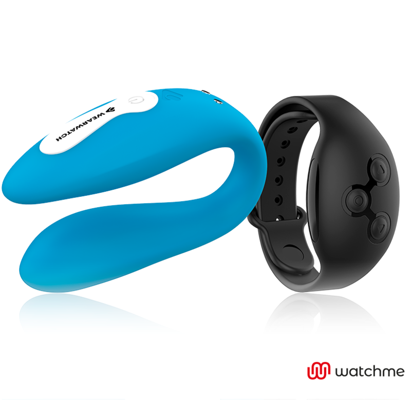 WEARWATCH - WATCHME VIBRATOR MED DUBBEL TEKNIK INDIGO / JET
