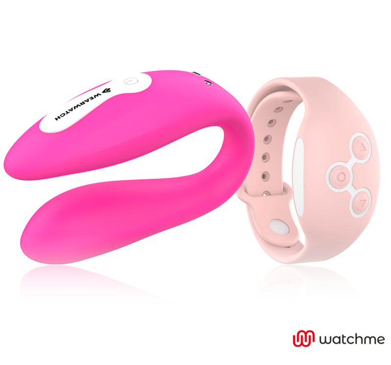 WEARWATCH - WATCHME VIBRATOR MED DUBBEL TEKNIK FUCHSIA / ROSA