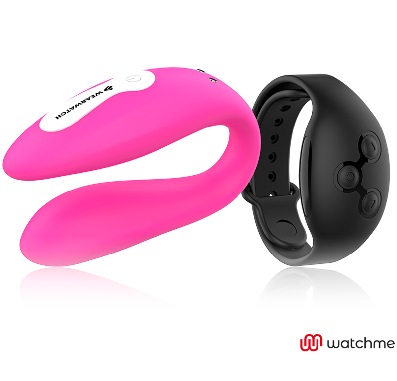 WEARWATCH - WATCHME DUBBELTEKNIKVIBRATOR FUCHSIA/AZABACHE