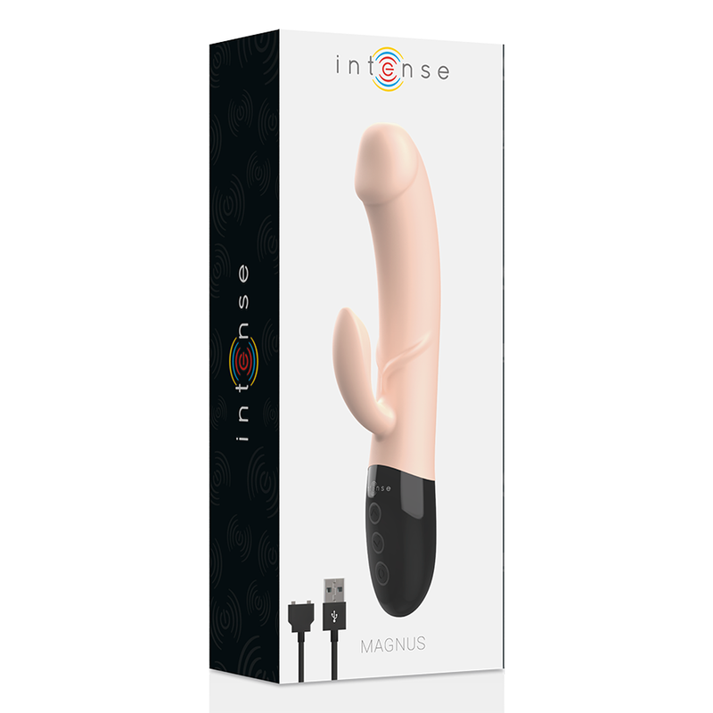 INTENSIV - MAGNUS DUBBEL NATURLIG UPPLADDNINGSBAR VIBRATOR